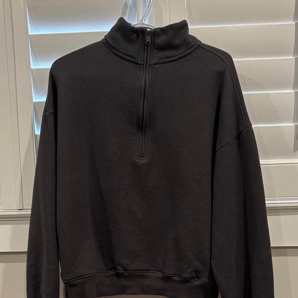Garage Grey Quarter-Zip Sweater